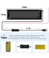 2x Pixel matrix paneel 20x64 - Bluetooth, 5V USB