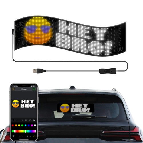 1x Pixel matrix paneel 32x96 - Bluetooth, 5V USB