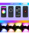 6W CUBIC RGB+CCT wandlamp - IP65, Tuya Smart, zwart, vierkant, up/down, verstelbaar, binnen / buiten, incl. lichtbron