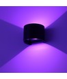6W Wandlamp - IP65, Rond, RGB + CCT Tuya, Zwart, Up/down, Verstelbaar, Binnen / buiten, Incl. lichtbron