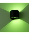 6W Wandlamp - IP65, Rond, RGB + CCT Tuya, Zwart, Up/down, Verstelbaar, Binnen / buiten, Incl. lichtbron