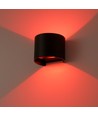 6W Wandlamp - IP65, Rond, RGB + CCT Tuya, Zwart, Up/down, Verstelbaar, Binnen / buiten, Incl. lichtbron