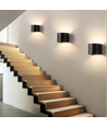 6W Wandlamp - IP65, Rond, RGB + CCT Tuya, Zwart, Up/down, Verstelbaar, Binnen / buiten, Incl. lichtbron