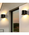 6W Wandlamp - IP65, Rond, RGB + CCT Tuya, Zwart, Up/down, Verstelbaar, Binnen / buiten, Incl. lichtbron