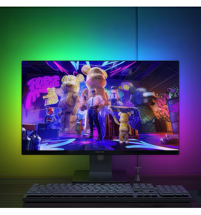 PC Sync LED-strip 24" scherm 4 zijden - RGBIC, USB, 60 LED/m