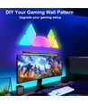 10 st. Hexagon Tri Panels - Wandlamp, RGBIC, afstandsbediening, app-bediening