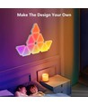 10 st. Hexagon Tri Panels - Wandlamp, RGBIC, afstandsbediening, app-bediening