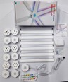 Hexa-Light RGBIC complete set - 9 lichtstrips, wandmontage, Bluetooth-app, USB
