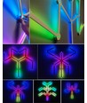 Hexa-Light RGBIC complete set - 9 lichtstrips, wandmontage, Bluetooth-app, USB