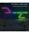 Hexa-Light RGBIC complete set - 9 lichtstrips, wandmontage, Bluetooth-app, USB, zwart
