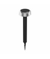 2,5W Solar tuinlamp met prikpen - 3-staps dimbaar, USB-C, IP44 buiten, zwart