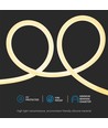 10m 12W/m Neon Flex LED strip, 25mm - 24V, 360 graden, IP20, SMD 2835