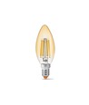 E14 6W LED kaarslamp - Filament, 680lm, 2200K, warm wit, vervangt 60W
