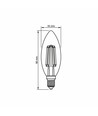 E14 6W LED filament kaarslamp - C35, 806lm, 4000K, 360 graden, vervangt 60W