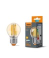 E27 6W LED filament kogellamp - G45, 2200K, Amber glas, 360 graden, 750lm