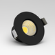2W Ø3,8cm Focu38 meubelspot inbouw RA92 - 12V DC, Zaagmaat: Ø3,5 cm, Afmetingen: Ø3,8 cm, Zwart
