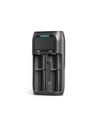 Universele batterijlader met LCD display - 2 kanalen, USB-C, Ni-Mh/Li-Ion/LiFePO4, powerbank functie
