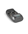 Universele USB-C batterijlader - LCD display, 2 kanalen, voor Li-ion/Ni-MH/LiFePO4, 5V/2A