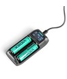 Universele USB-C batterijlader - LCD display, 2 kanalen, voor Li-ion/Ni-MH/LiFePO4, 5V/2A