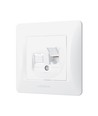 BINERA CAT6 enkelvoudige computeraansluiting - Wit, RJ45, inbouw, IP20