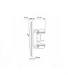 BINERA CAT6 enkelvoudige computeraansluiting - Wit, RJ45, inbouw, IP20