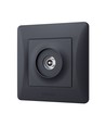 Videx BINERA TV-aansluiting - Zwart grafiet, IP20, 5-862 MHz, 75 Ω