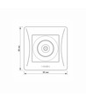 Videx BINERA TV-aansluiting - Zwart grafiet, IP20, 5-862 MHz, 75 Ω