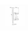 BINERA dubbele CAT6 netwerkaansluiting - Zwart grafiet, RJ45, 2 poorten, inbouw