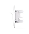 Dubbele CAT6+CAT6 netwerkaansluiting - RJ45, wit, inbouw, stofkap, BINERA-serie