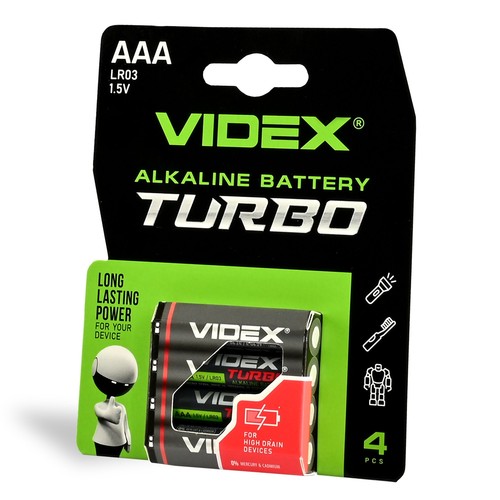 4 st. LR03T/AAA - Alkaline batterij
