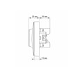 Schuko stopcontact - dubbel, wit