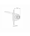 Schuko wandcontactdoos - enkel, met deksel, wit