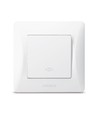 Binera 1-polige kruisschakelaar - Wit, IP20 binnenshuis, 10A, 86 x 86 mm