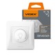 LED-draaidimmer voor Europese inbouwdoos - Max 200W, wit