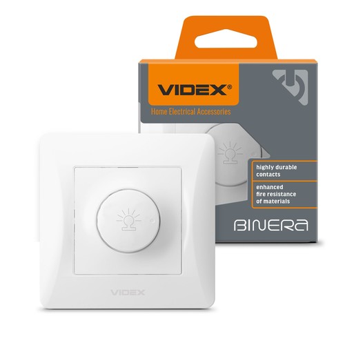 600W LED dimmer voor Europese inbouwdoos - 15-600W, wit