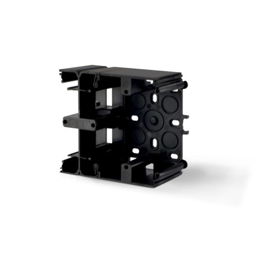 Binera opbouwdoos voor modules - Zwart grafiet, IP20, 93 x 86 x 45 mm