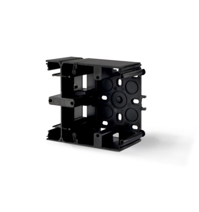 Binera opbouwdoos voor modules - Zwart grafiet, IP20, 93 x 86 x 45 mm