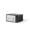BINERA 1-module opbouwdoos voor stopcontact/schakelaar - 86x86x45 mm, IP20, zwart grafiet