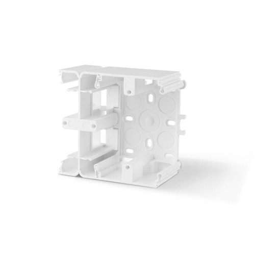 BINERA opbouwdoos voor stopcontact/schakelaar - Wit, IP20, 93x86x45mm, opbouw