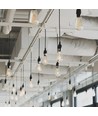 E27 6W dimbare LED filament lamp - ST64, 630lm, 4000K neutraal wit, 360 graden