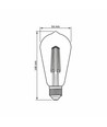E27 6W dimbare LED filament lamp - ST64, 630lm, 4000K neutraal wit, 360 graden