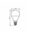 E14 7W LED kogellamp - G45, 700lm, 3000K, vervangt 50W