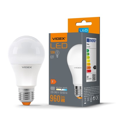 E27 10W LED lamp - A60, 960lm, 4000K, flicker free, vervangt 70W