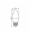 E27 7W LED kaarslamp - C37, 3000K, 630lm, RA80, vervangt 50W