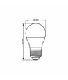 E27 4W LED kogellamp - G45, 380lm, 4000K, flicker free