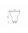 GU10 7W LED spot - 600 lm, 120°, flicker free, 3000K