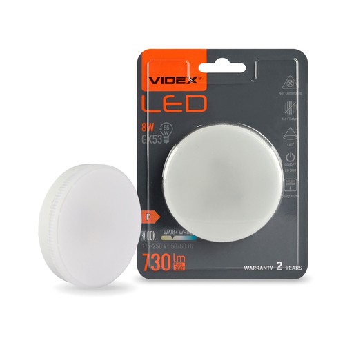 GX53 8W LED-lamp - Warm wit