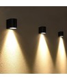 3W gevelwandlamp - Zwart, 180lm, 2700K, IP54 buiten, aluminium