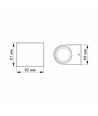 3W gevelwandlamp - Zwart, 180lm, 2700K, IP54 buiten, aluminium