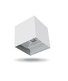 6W up/down wandlamp - IP54, 2700K, wit, up/down licht, incl. lichtbron